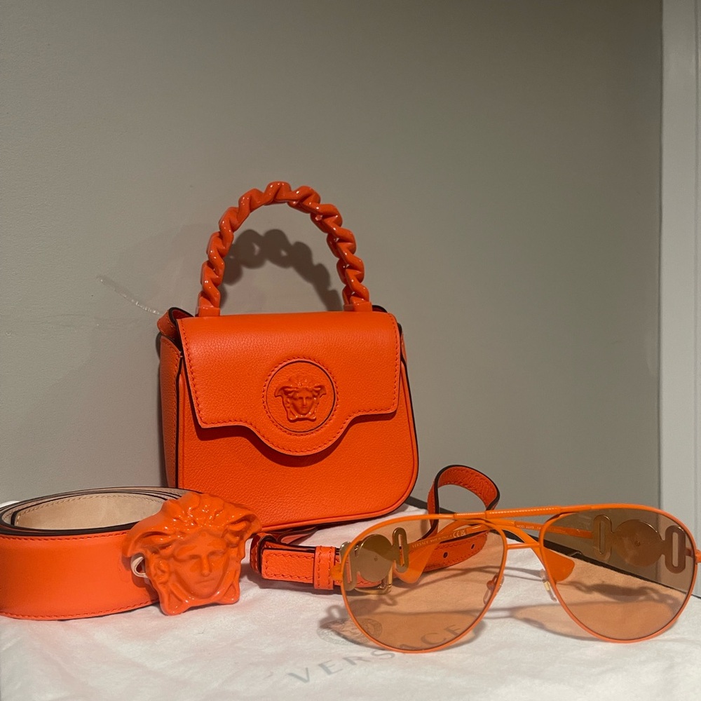 Orange Versace bag